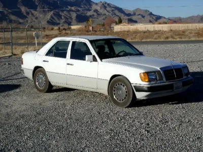 White Mercedes-Benz sedan