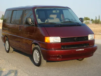 Maroon VW Eurovan