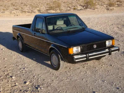 Black VW Rabbit Pickup